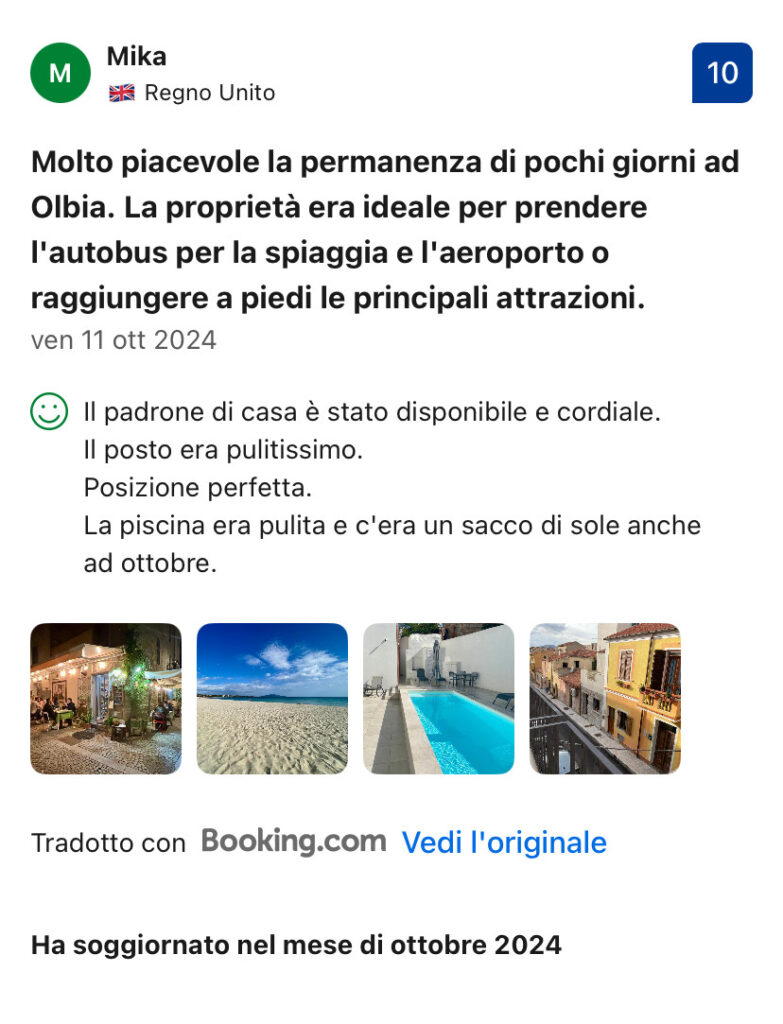 Le recensioni di Nuova -Luxury Rooms & Apartment- Olbia 3 Recensioni Nuova -luxury Rooms & Apartment-